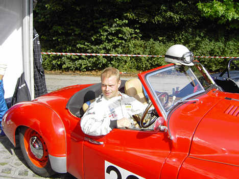 Jan Magnussen indtog Jupiter Le Mans raceren, men var dog ikke på banen i den..
(Foto: Ib Rasmussen)